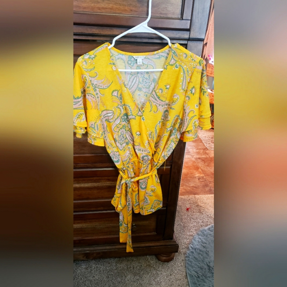 Shirt with wrap